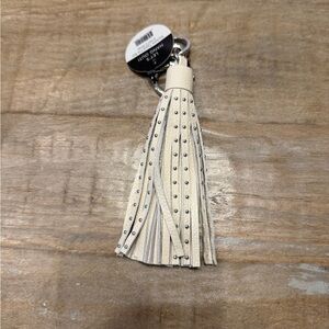 Brighton Elegant Cream Tassel Keychain